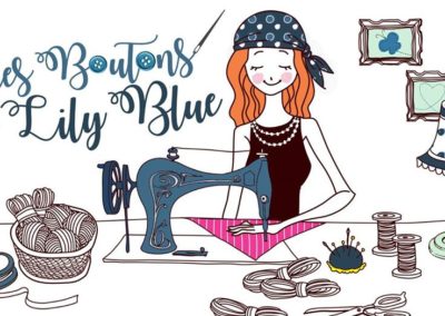 Les boutons de Lily Blue