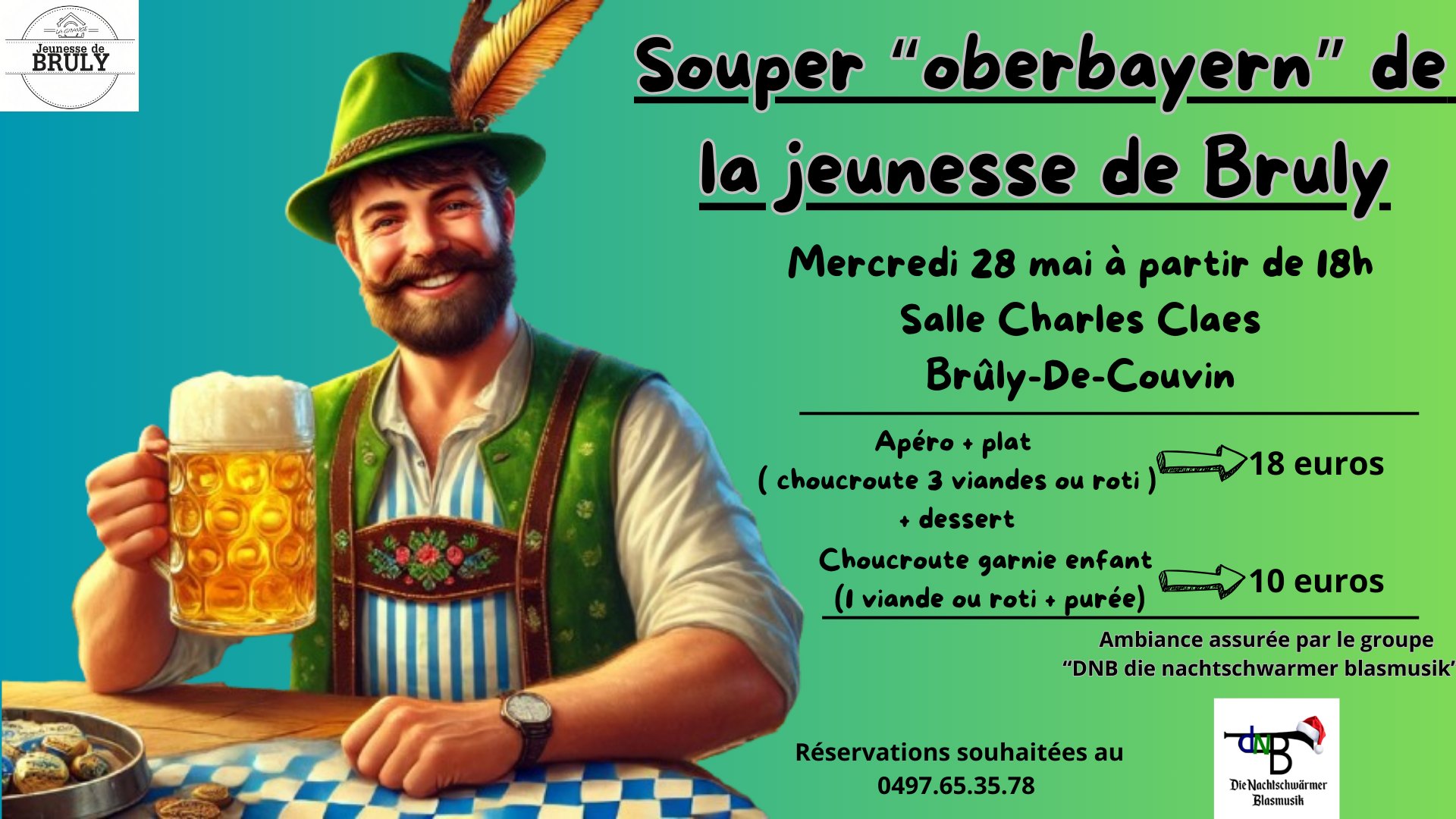 Souper Oberbayern de la jeunesse de Brûly