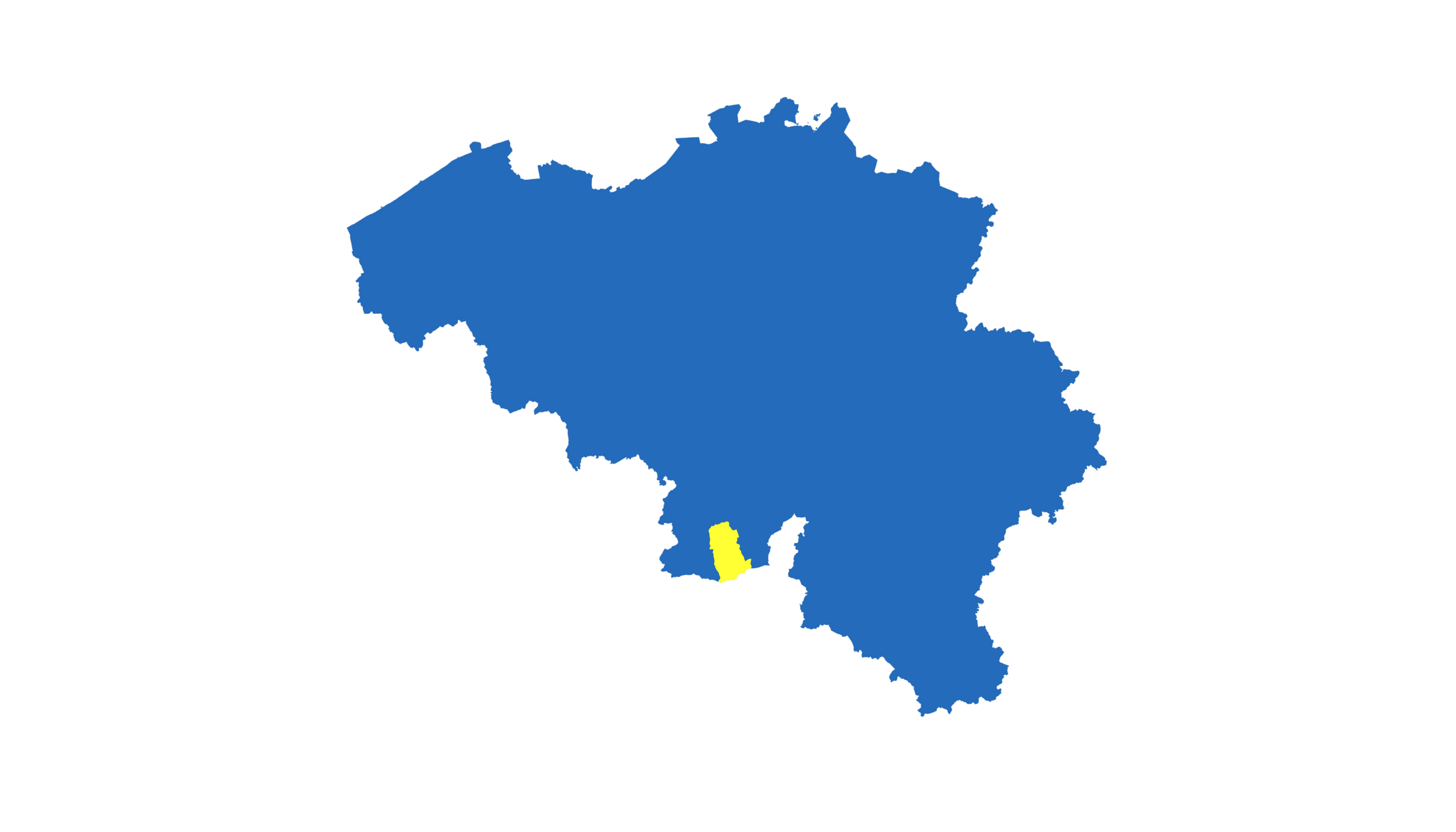 Carte de la région de Couvin